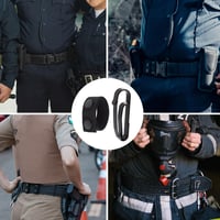 PEUTIER 12 db-os Övtartó Konzol Szett Dupla Gombos Kialakítással - Rendőrségi Övkiegészítő Kulcstartó Horoggal Walkie-Talkie Rögzítéshez 7