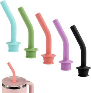 Set nastavaka sa slamkom za PEUTIER Hydro Flask čaše, bez BPA, 5 komada, 5 boja