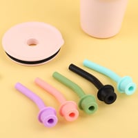 PEUTIER 5 db-os szívószál végzáró szett Hydro Flask pohárhoz, BPA-mentes, 5 szín 3