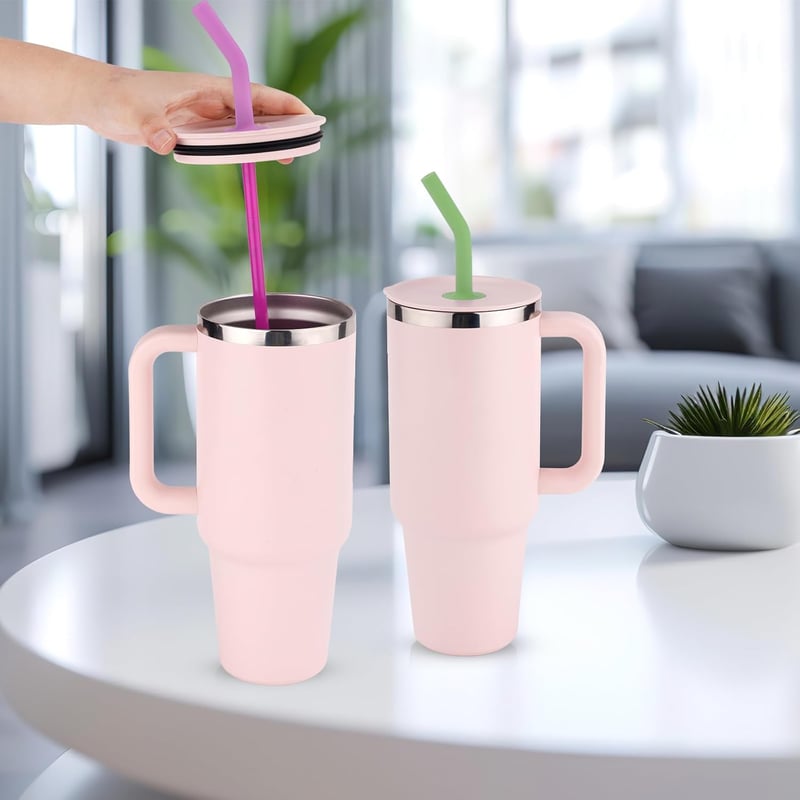 PEUTIER 5 db-os szívószál végzáró szett Hydro Flask pohárhoz, BPA-mentes, 5 szín