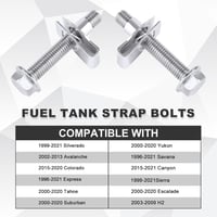 PEUTIER Üzemanyagtartály Öv Csavarok Rozsdamentes Acél 304 Silverado 1999-2021 4