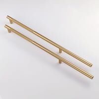 Pexintek Arany Bútorfogantyú Szett - 2 db Modern Szekrényfogantyú 256 mm Távolsággal, Rozsdaálló Alumínium Fiókfogantyú Konyhaszekrényhez 3