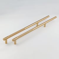 Pexintek Arany Bútorfogantyú Szett - 2 db Modern Szekrényfogantyú 256 mm Távolsággal, Rozsdaálló Alumínium Fiókfogantyú Konyhaszekrényhez 2