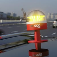 PF LED ONE V16 Autós Vészjelző Lámpa Geolokációval - DGT Jóváhagyott 2026-tól, eSIM Adatátvitellel 2038-ig, Piros LED Fénnyel 4