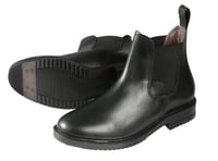 PFIFF 744825 Jazdecké členkové topánky Jodhpur z pravej kože, čierne, veľkosť 39 (EU), unisex 1