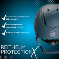 Detská jazdecká prilba PFIFF ProtectionX 103119 s nastaviteľnou veľkosťou a ventilačným systémom, modrá, 52-56 cm (veľkosť S) 4