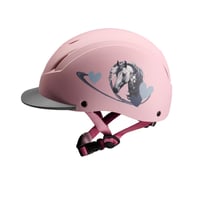 Cască de echitație pentru copii PFIFF ProtectionX 103119, reglabilă, cu sistem de ventilație, roz, 48-52 cm (XS) 2