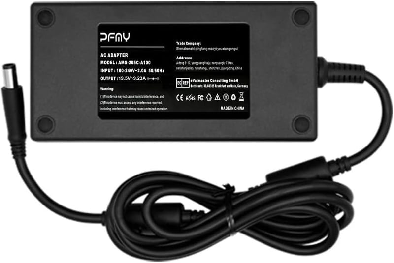 PFMY 180W Dell laptop töltő 19.5V 9.23 tápkábel Alienware Precision Inspiron csere hálózati adapter