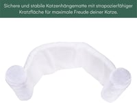 Hamac pentru pisici Pfotenolymp cu suport metalic, suprafață mare de odihnă și suprafață de zgâriat din sisal 5