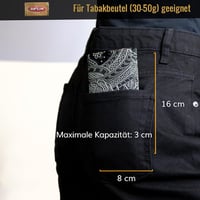 PG MASK Dohánytartó 30/50g Forgatható Tok Szűrő és Papír Tartóval Fekete 3