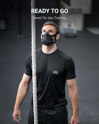 Phantom Athletics Edzőmaszk - Állítható Légzésellenállás Sportolóknak, S Méret, Karbon Szín, Futáshoz, Kerékpározáshoz 5