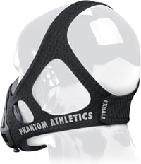 Phantom Athletics Edzőmaszk - Állítható Légzésellenállás Sportolóknak, S Méret, Karbon Szín, Futáshoz, Kerékpározáshoz 2