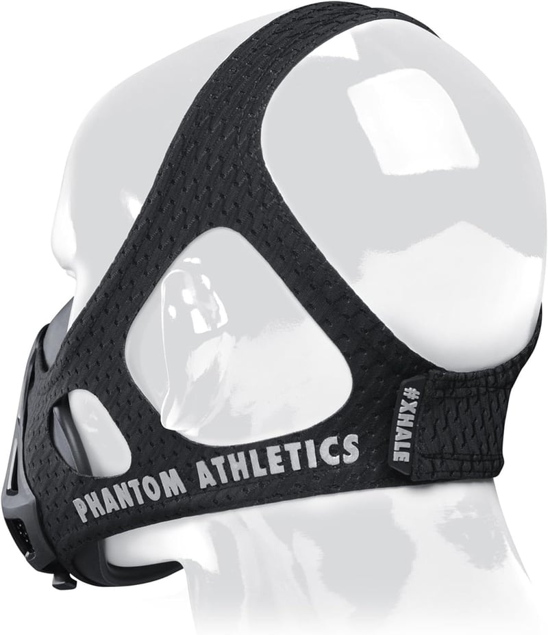 Phantom Athletics Edzőmaszk - Állítható Légzésellenállás Sportolóknak, S Méret, Karbon Szín, Futáshoz, Kerékpározáshoz