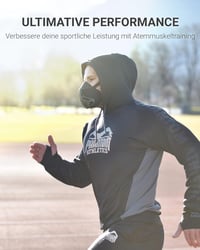 Phantom Athletics Edzőmaszk - Állítható Légzésellenállás Sportolóknak, S Méret, Karbon Szín, Futáshoz, Kerékpározáshoz 4