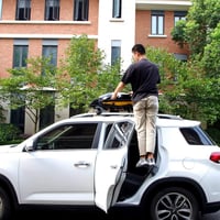 PHATRIP Autó Ajtó Lépcsőfok Tetőre Felkapaszkodó Összecsukható Létra SUV Jeep RV 5