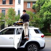 PHATRIP Autó Ajtó Lépcsőfok Tetőre Felkapaszkodó Összecsukható Létra SUV Jeep RV 5