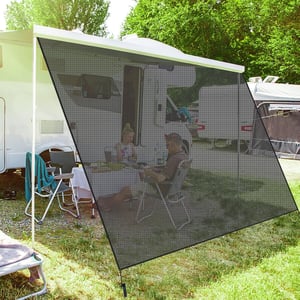 PHATRIP Lakóautó Napvédő Előfal 2.45x2.80m Univerzális Kemping Ernyő Szélvédő