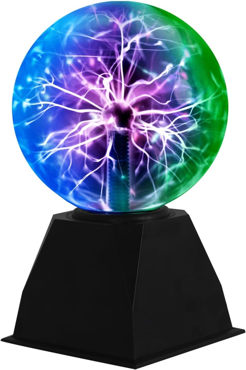 Pheashine 15 cm Plazmagömb Érintésérzékeny Hangérzékeny Tricolor LED Fénnyel
