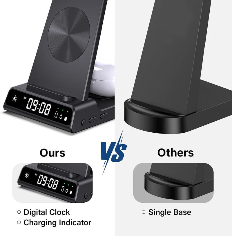 Phelinta 3 az 1-ben vezeték nélküli töltőállomás Samsung Galaxy S25/S24/Z Flip/Z Fold/Watch/Buds