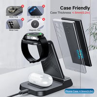 Phelinta 3 az 1-ben vezeték nélküli töltőállomás Samsung Galaxy S25/S24/Z Flip/Z Fold/Watch/Buds 5