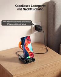 Indukčná nabíjacia stanica Phelinta 3 v 1 pre Samsung S26 Ultra/S26+/S25/S24/S23/Z Fold 6/Z Flip 7/Galaxy Watch 8/Ultra/7/6/Galaxy Buds 3/Pro bez adaptéra 8
