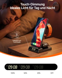 Indukčná nabíjacia stanica Phelinta 3 v 1 pre Samsung S26 Ultra/S26+/S25/S24/S23/Z Fold 6/Z Flip 7/Galaxy Watch 8/Ultra/7/6/Galaxy Buds 3/Pro bez adaptéra 3