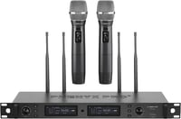 Phenyx Pro PTU-2U Vezeték Nélküli Mikrofon Szett, Dupla Kézi Mikrofon, UHF Technológia, 1000 Csatorna, 100m Hatótáv, Stúdió és Színpad 1