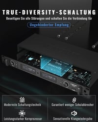 Phenyx Pro PTU-2U Vezeték Nélküli Mikrofon Szett, Dupla Kézi Mikrofon, UHF Technológia, 1000 Csatorna, 100m Hatótáv, Stúdió és Színpad 3