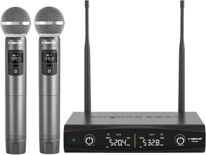 Phenyx Pro PTU-52 Vezeték nélküli mikrofon szett, 2x UHF, 200m hatótáv