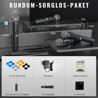 Phenyx Pro PTU-7000-4H Vezeték Nélküli Mikrofonrendszer, 4 Kézi Mikrofon, 160 Csatorna, 100m Hatótáv, Auto Scan, Karaoke, Rendezvény, Templo 6