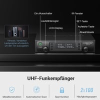 Phenyx Pro PTU-71A Wireless Mikrofon Rendszer 2x UHF Karaoke Egyházi 3