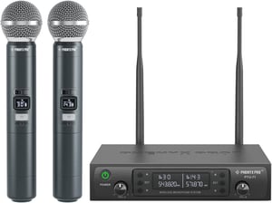 Phenyx Pro PTU-71A Wireless Mikrofon Rendszer 2x UHF Karaoke Egyházi