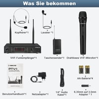 Phenyx Pro VHF Vezeték nélküli Mikrofon Szett - Kézi + Fejpánt + Gallér + Testcsatorna 5