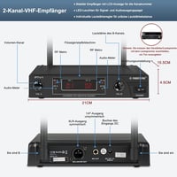Phenyx Pro VHF Vezeték nélküli Mikrofon Szett - Kézi + Fejpánt + Gallér + Testcsatorna 2