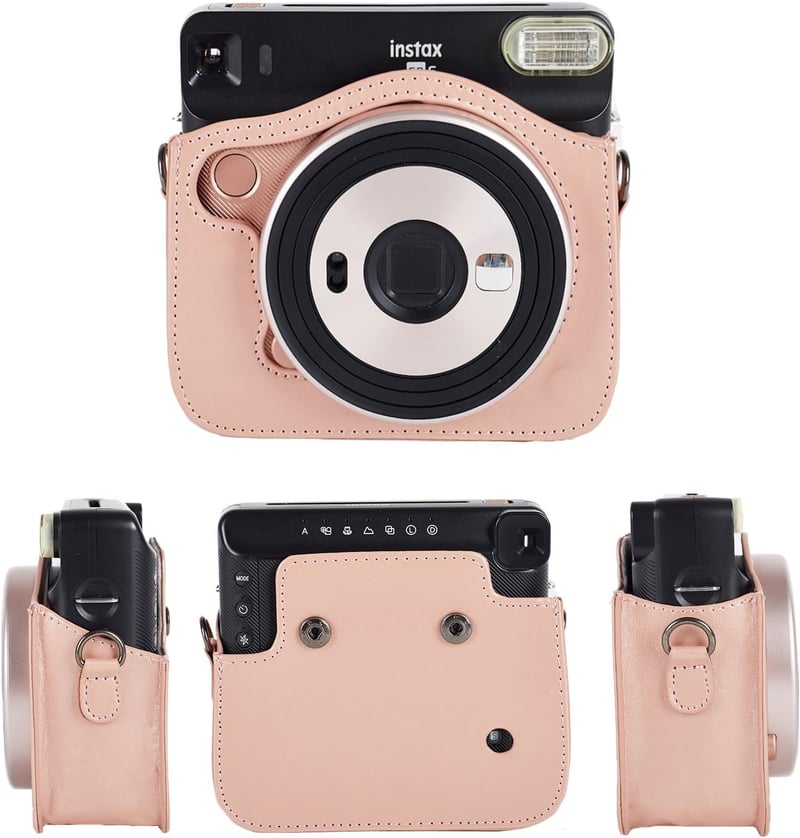 Phetium Instax SQ 6 Ex D Védőtok Puha PU Bőr Vállpánttal