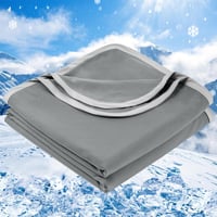 Chladiaca prikrývka PHF 220x240 cm, obojstranná samochladiaca deka Arc-Chill Q-Max 0.5, pohlcujúca pot a priedušná, antracitovo sivý prehoz na posteľ, deka na pohovku, cestovná deka 1