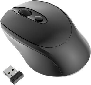 Phiginoo WMWJ01 2.4G vezeték nélküli egér Mouse Jiggler funkcióval - fekete – 2 db-os csomag