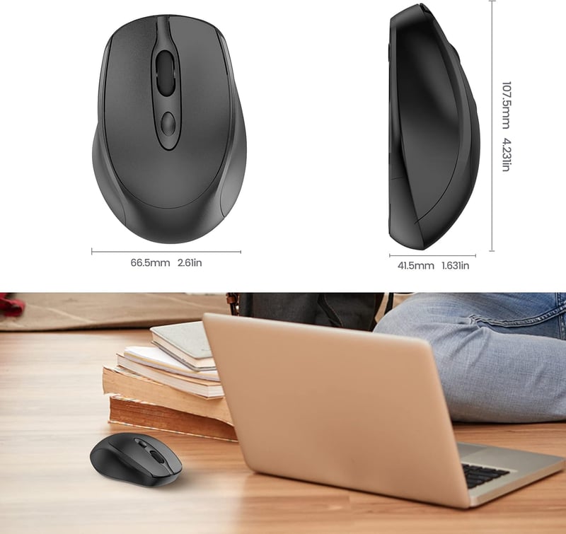 Phiginoo 2.4G Wireless Egér Jiggler Laptop PC-hez, Alvásmegelőző Mozgásszimulátorral