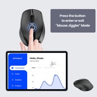 Phiginoo 2.4G Wireless Egér Jiggler Laptop PC-hez, Alvásmegelőző Mozgásszimulátorral 3