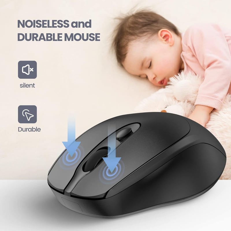 Phiginoo 2.4G Wireless Egér Jiggler Laptop PC-hez, Alvásmegelőző Mozgásszimulátorral