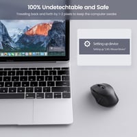 Phiginoo 2.4G Wireless Egér Jiggler Laptop PC-hez, Alvásmegelőző Mozgásszimulátorral 4