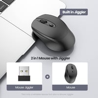 Phiginoo 2.4G Wireless Egér Jiggler Laptop PC-hez, Alvásmegelőző Mozgásszimulátorral 2