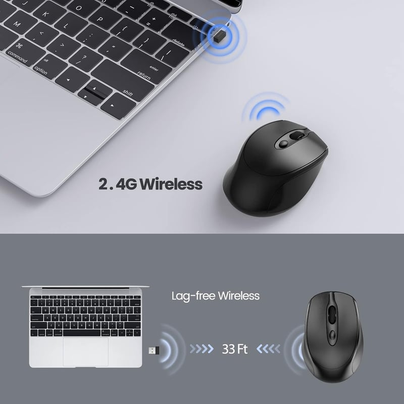 Phiginoo 2.4G Wireless Egér Jiggler Laptop PC-hez, Alvásmegelőző Mozgásszimulátorral