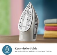 Philips 2000 Series gőzvasaló 2000W, 25g/min gőztermelés, kerámia talp, szürke 5