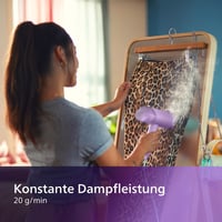Philips 3000 hordozható gőzölő 1000W kompakt összecsukható lila 3