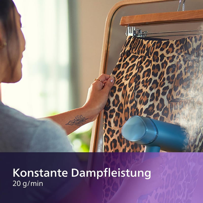 Philips 3000 Series hordozható gőzölő 1000W, kompakt és összecsukható, 100ml tartály