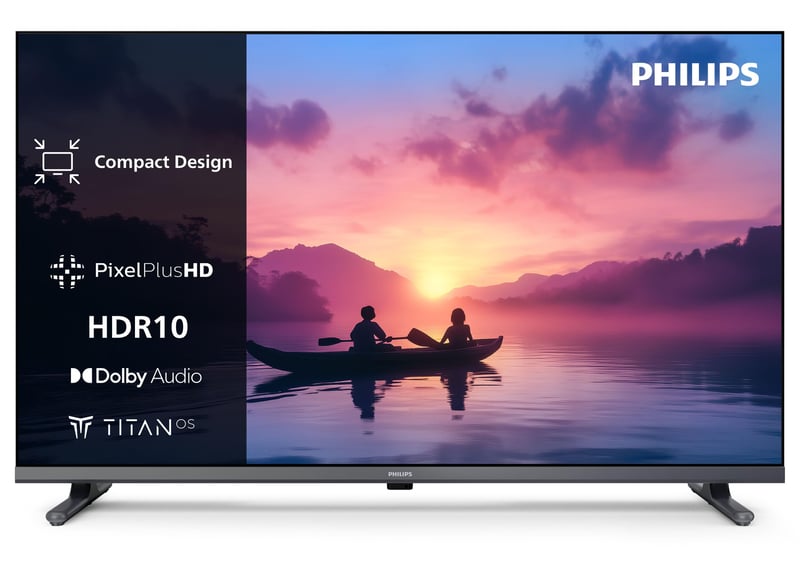 Philips 32PFS6000 32 colos Full HD LED Smart TV - Pixel Plus, Titan OS, Dolby Digital hang, Alexa és Google Asszisztens támogatással