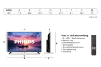 Philips 32PFS6000 32 colos Full HD LED Smart TV - Pixel Plus, Titan OS, Dolby Digital hang, Alexa és Google Asszisztens támogatással 3