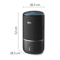Purificator și umidificator 2-în-1 Philips Seria 3400 cu filtru HEPA NanoProtect, negru, pentru camere de până la 78 m² 3