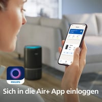 Purificator și umidificator 2-în-1 Philips Seria 3400 cu filtru HEPA NanoProtect, negru, pentru camere de până la 78 m² 9
